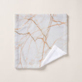 moderne minimalistische chic scandinavian white ma bad handdoek (Wasdoekje)