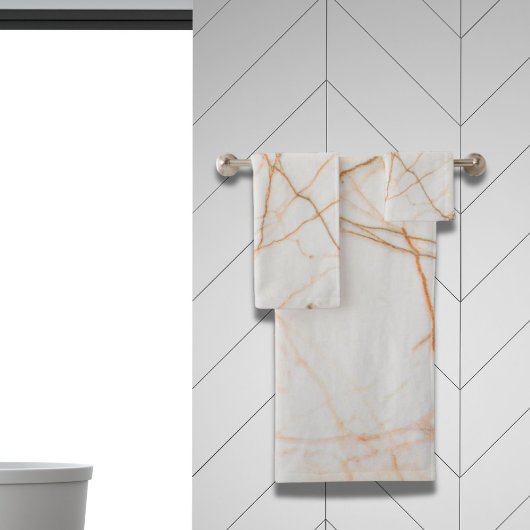 moderne minimalistische chic scandinavian white ma bad handdoek