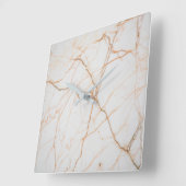 moderne minimalistische chic scandinavian white ma vierkante klok (Hoek)