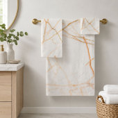 moderne minimalistische chic Scandinavische witte Bad Handdoek
