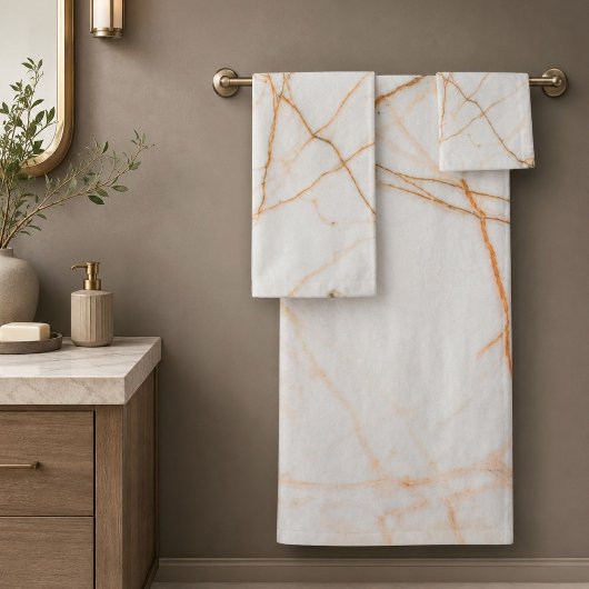 moderne minimalistische chic Scandinavische witte Bad Handdoek