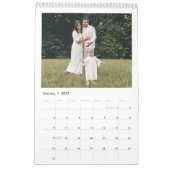 Moderne Minimalistische Chic Typografie Aangepaste Kalender (Jan 2027)