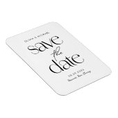 Moderne minimalistische chique bruiloft Save the D Magneet (Rechterzijde)