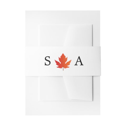 Moderne minimalistische chique herfstbruiloft uitnodigingen wikkel (Voorkant Voorbeeld)