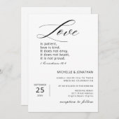 Moderne minimalistische Christelijke Bijbel Verse  Kaart (Voorkant / Achterkant)