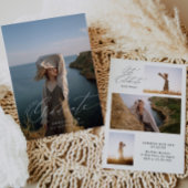 Moderne minimalistische Classic Full Photo Afstude Kaart