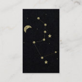 Moderne minimalistische constellatie Gold Verticaa Visitekaartje (Achterkant)
