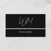 Moderne minimalistische contactkaartje (Voorkant)