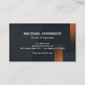 Moderne minimalistische Corporate Logo Professiona Visitekaartje (Achterkant)