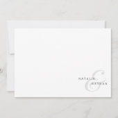 Moderne Minimalistische Correspondentie Notitiekaartje (Voorkant)