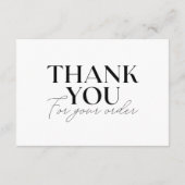 Moderne minimalistische coupon voor kleine bedrijv bedankkaart (Achterkant)