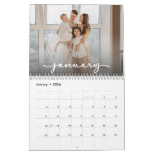 Moderne minimalistische Creëer Uw eigen familie fo Kalender (Jan 2026)