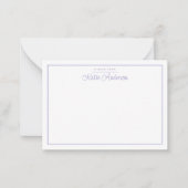 Moderne Minimalistische Cursieve Script Pastel Paa Notitiekaartje (Voorkant)