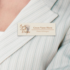 Moderne minimalistische Custom Logo Classic Naam T Naamplaatje