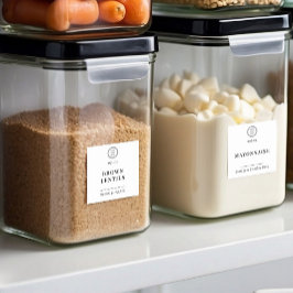 Moderne minimalistische Custom Logo Food Storage L Sticker