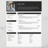Moderne minimalistische CV Sjabloon (Voorkant)