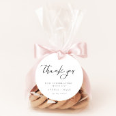 Moderne minimalistische dank u bruiloft gunst Labe Bedankjes Labels