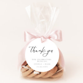 Moderne minimalistische dank u bruiloft gunst Labe Bedankjes Labels