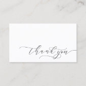Moderne minimalistische dank u script kleine brand visitekaartje (Voorkant)