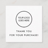 Moderne minimalistische dank u socials QR-code Kortingskaartje (Voorkant)