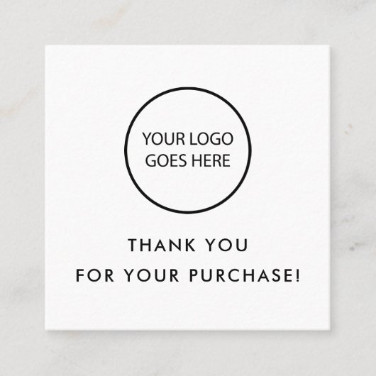 Moderne minimalistische dank u socials QR-code Kortingskaartje (Voorkant)