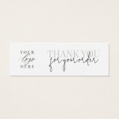 Moderne minimalistische dank u voor uw bestelling  mini visitekaartjes (Voorkant)