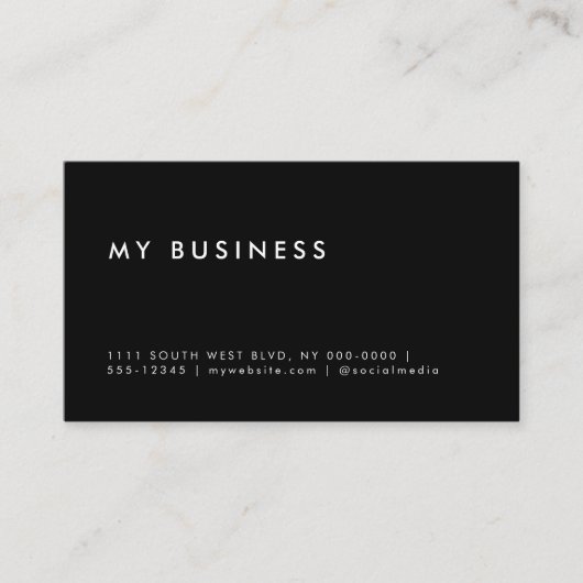 Moderne minimalistische data herinnering business afsprakenkaartje (Voorkant)