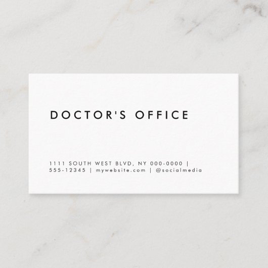 Moderne minimalistische datums herinnering afsprakenkaartje (Voorkant)