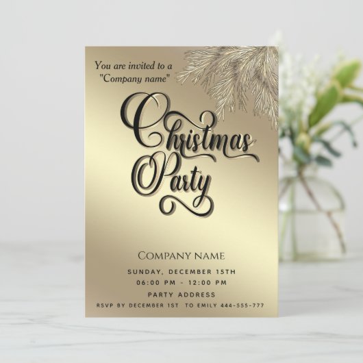 Moderne minimalistische dennenbranche corporate Ch Kaart (Staand voorkant)