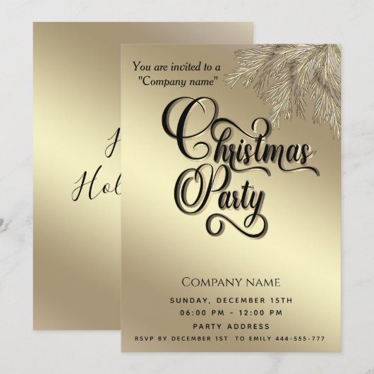 Moderne minimalistische dennenbranche corporate Ch Kaart (Voorkant / Achterkant)