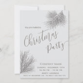 Moderne minimalistische dennenbranche corporate Ch Kaart (Voorkant)