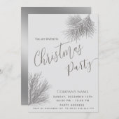 Moderne minimalistische dennenbranche corporate Ch Kaart (Voorkant / Achterkant)