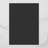 Moderne Minimalistische Dertigste Verjaardag Folie Uitnodiging (Achterkant)
