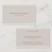 Moderne, minimalistische design elegant eenvoudige visitekaartje (Voorkant / Achterkant)