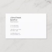 Moderne, minimalistische design elegante, schone g visitekaartje (Achterkant)