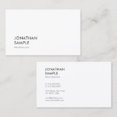 Moderne, minimalistische design elegante, schone g visitekaartje (Voorkant / Achterkant)