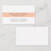 Moderne, minimalistische design elegante Sjabloon Visitekaartje (Voorkant / Achterkant)