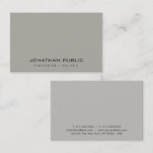 Moderne minimalistische design ellegante Sjabloon  Visitekaartje (Voorkant / Achterkant)