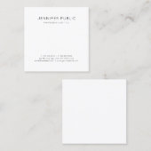 Moderne, minimalistische design met rendabele vorm vierkante visitekaartje (Voorkant / Achterkant)