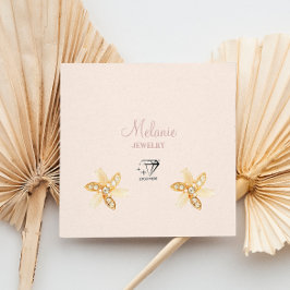 Moderne minimalistische design oorbel houder vierkante visitekaartjes
