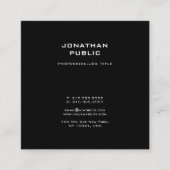 Moderne, minimalistische design professional vierkante visitekaartje (Voorkant)