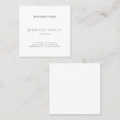 Moderne, minimalistische design professional vierkante visitekaartje (Voorkant / Achterkant)