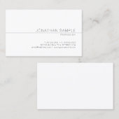 Moderne, minimalistische design professional visitekaartje (Voorkant / Achterkant)