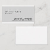 Moderne, minimalistische design professional visitekaartje (Voorkant / Achterkant)