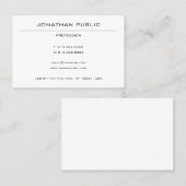 Moderne minimalistische design professionele Sjabl Visitekaartje (Voorkant / Achterkant)