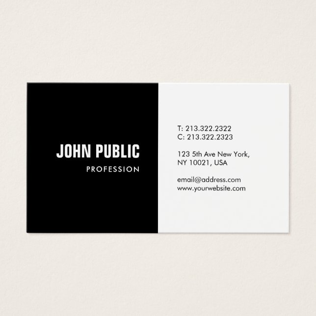 Moderne, minimalistische design professionele verb visitekaartje (Voorkant)