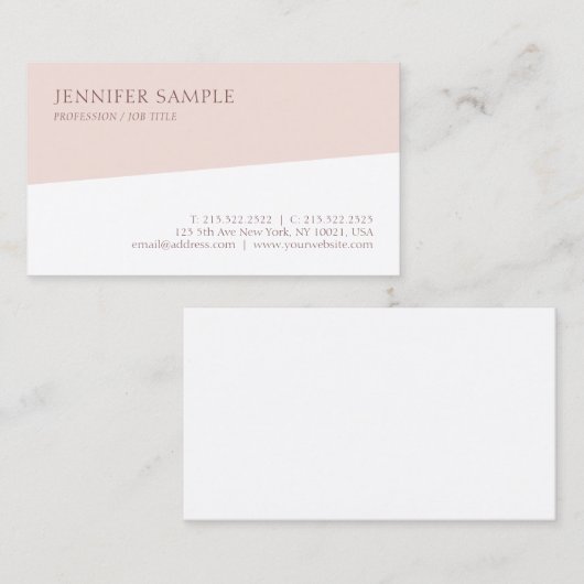 Moderne minimalistische design Sjabloon Profession Visitekaartje (Voorkant / Achterkant)