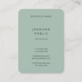 Moderne minimalistische design trend kleuren Sjabl Visitekaartje (Achterkant)