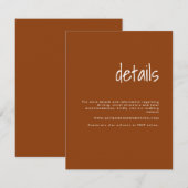 Moderne minimalistische details over het huwelijk  (Voorkant / Achterkant)