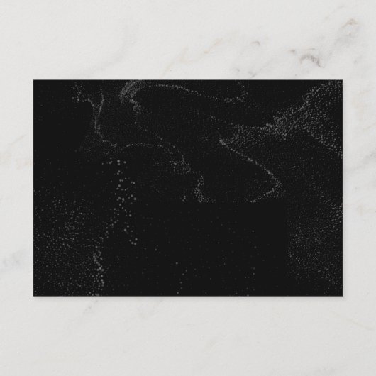 Moderne minimalistische details over zwart-witbrui informatiekaartje (Achterkant)